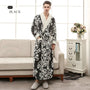 Jacquard-Bademantel | Warmer und bequemer Fleece-Bademantel