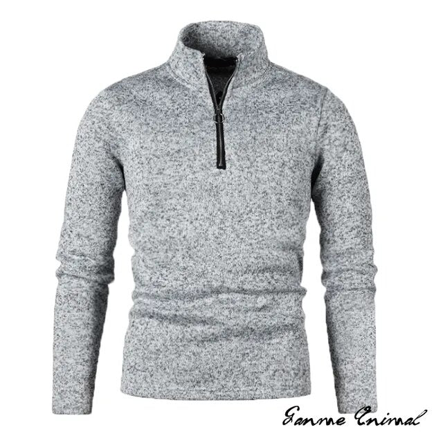 Turtleneck Sweater with Zipper | Thicker Sweater with Half Zipper