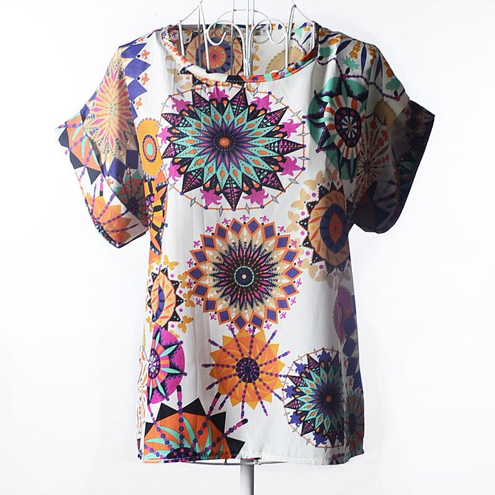 Klara Camisa de algodón para mujer | Una camiseta veraniega y alegre