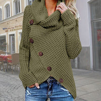 Hailey | Modern Asymmetrical Turtleneck Sweater with Stylish Details