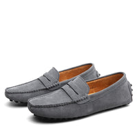 Italian | Fashionable, casual suede loafers for men