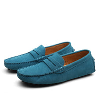 Italian | Fashionable, casual suede loafers for men