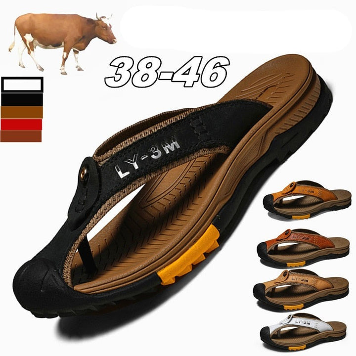 Leo Ledersandalen | Herrensandalen aus echtem Rindsleder