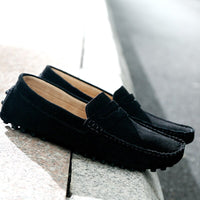 Italian | Fashionable, casual suede loafers for men