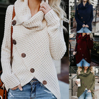 Hailey | Modern Asymmetrical Turtleneck Sweater with Stylish Details