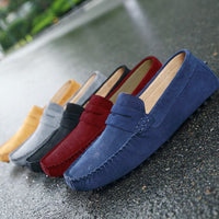 Italian | Fashionable, casual suede loafers for men