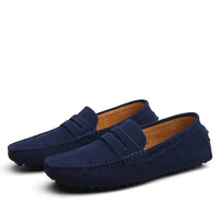 Italian | Fashionable, casual suede loafers for men