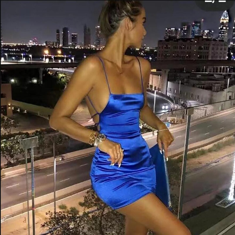 Jutta | Elegant summer dress with spaghetti straps