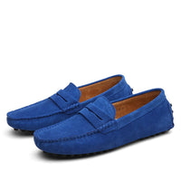 Italian | Fashionable, casual suede loafers for men