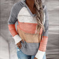 Lydia | Comfortable Patchwork Sweater with Hood