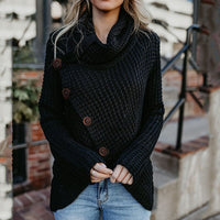 Hailey | Modern Asymmetrical Turtleneck Sweater with Stylish Details