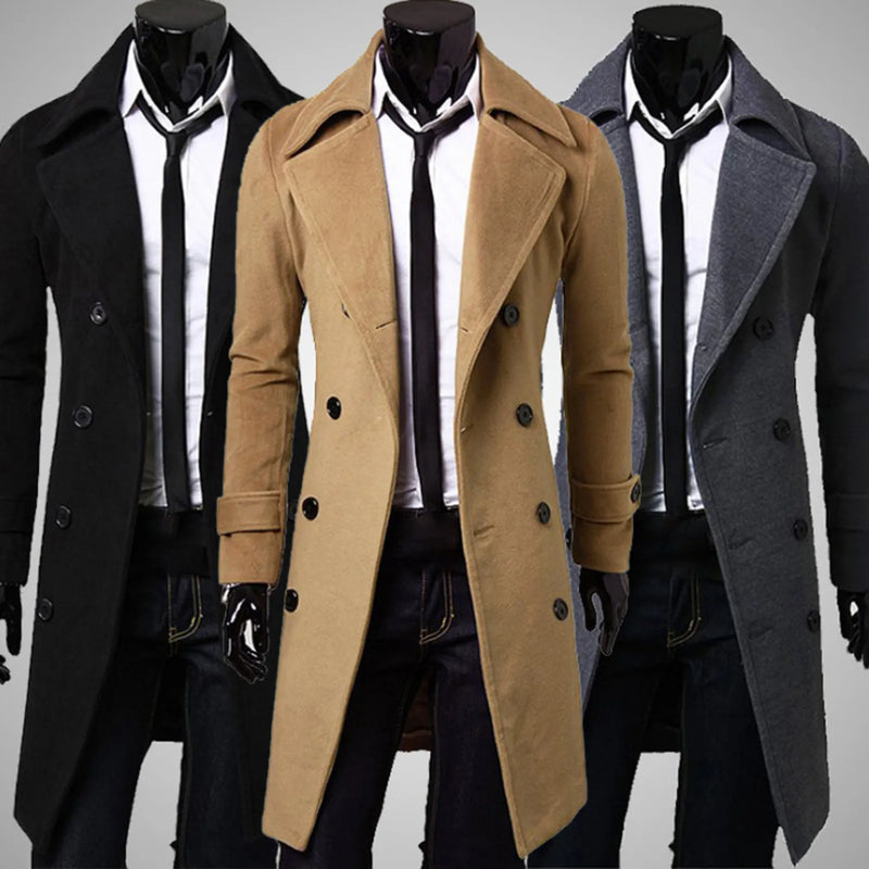 British Trenchcoat| Winddichte Jacke mit doppelter Knopfreihe