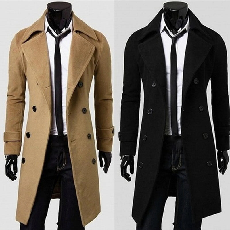 British Trenchcoat| Winddichte Jacke mit doppelter Knopfreihe