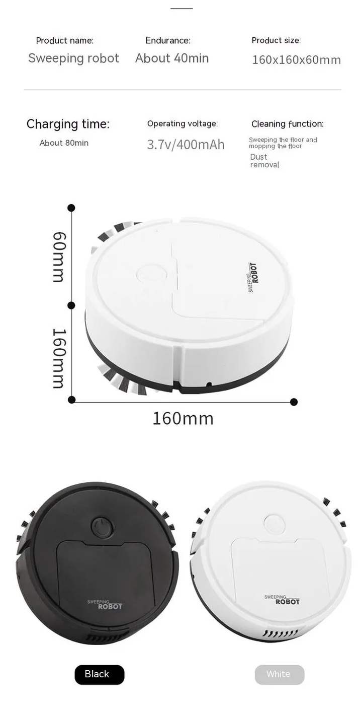 Mini-Roboterstaubsauger | Intelligente All-in-One-Maschine