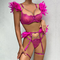 Mirella conjunto de lencería de 3 piezas | Un conjunto sexy con detalles únicos