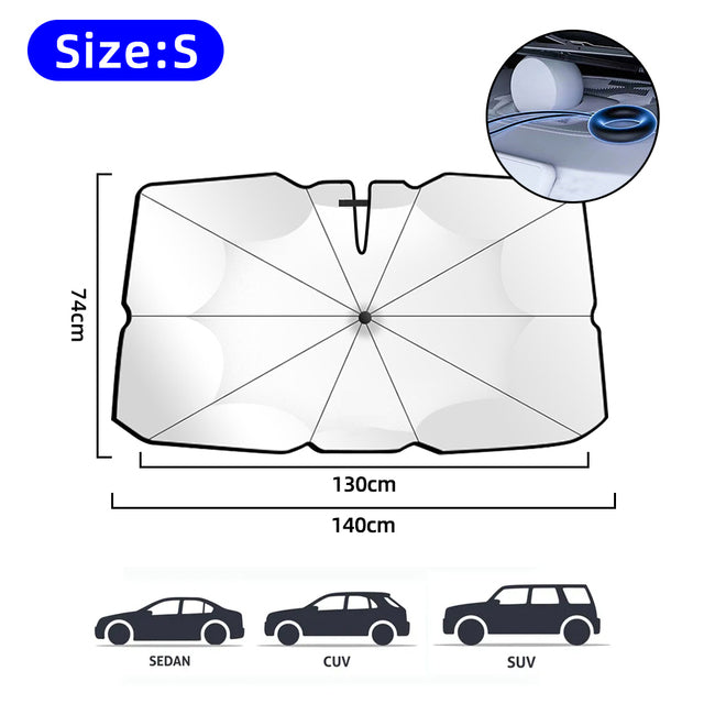 Walser | Foldable Car Windshield Sunshade Front