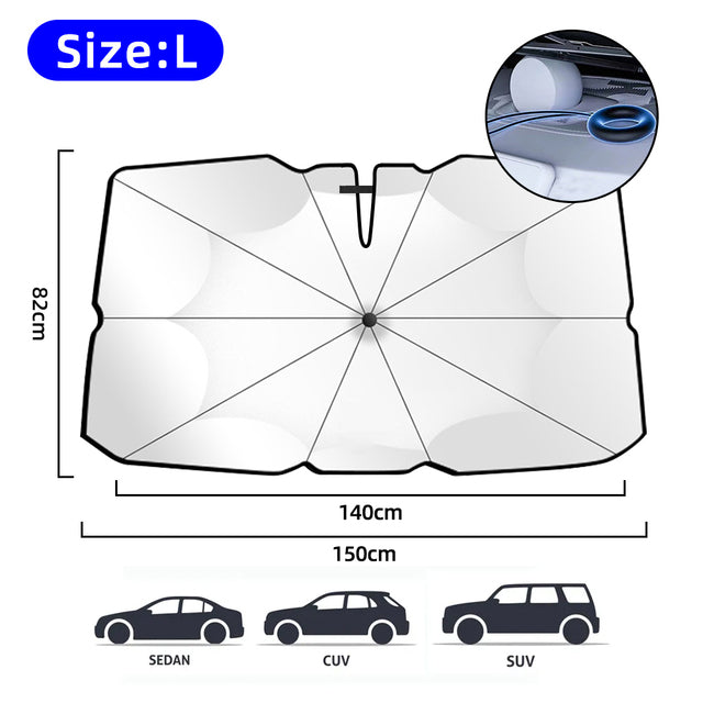 Walser | Foldable Car Windshield Sunshade Front