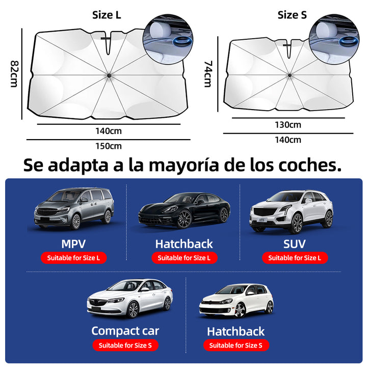 Walser | Foldable Car Windshield Sunshade Front