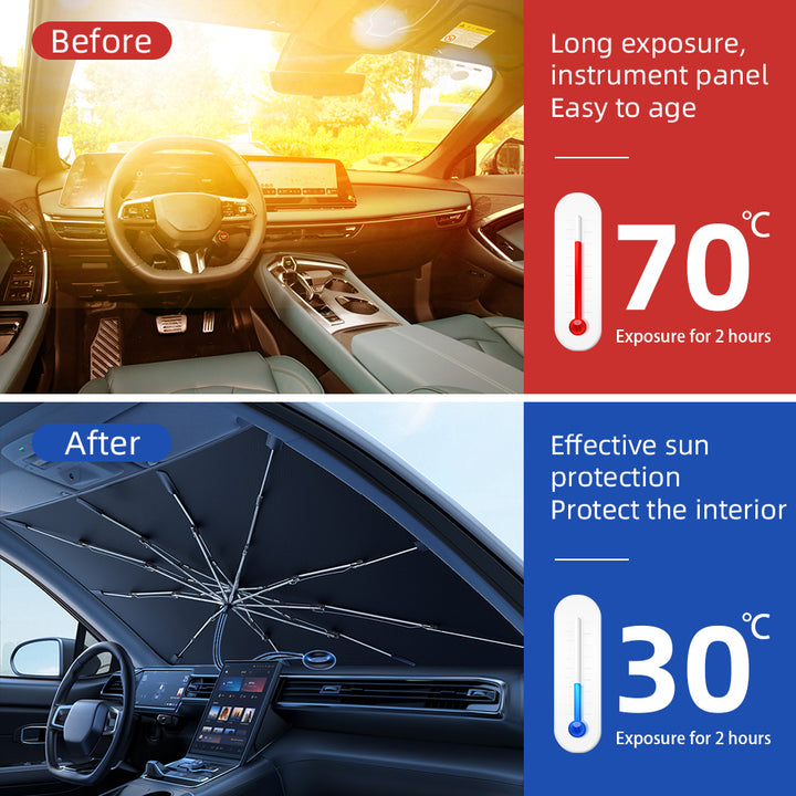 Walser | Foldable Car Windshield Sunshade Front