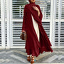 Offene Amina Abaya mit Hijab | Eine schöne und luftige Abaya
