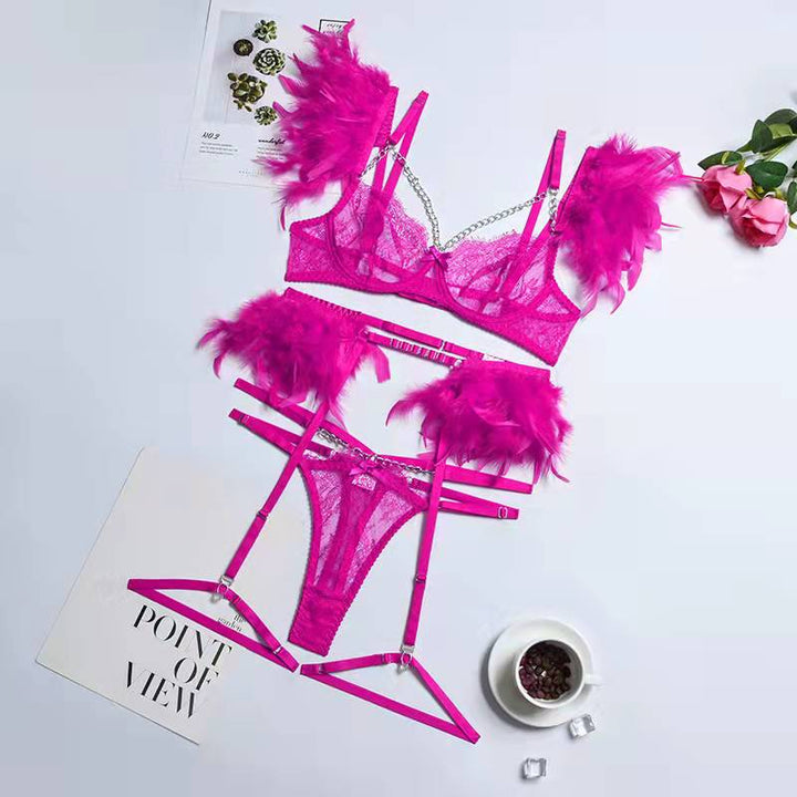 Mirella conjunto de lencería de 3 piezas | Un conjunto sexy con detalles únicos