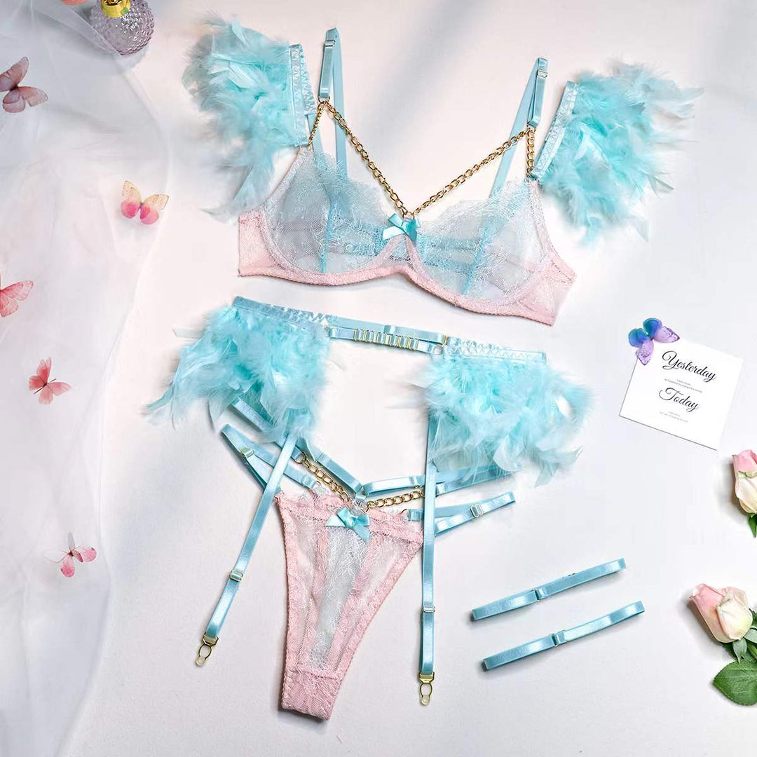 Mirella conjunto de lencería de 3 piezas | Un conjunto sexy con detalles únicos