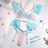 Mirella conjunto de lencería de 3 piezas | Un conjunto sexy con detalles únicos