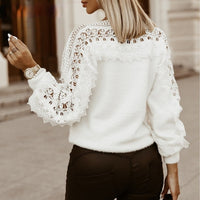 GeorginasShirt | Pullover with Lotus Flower Details for Women