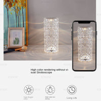 Guesolarz | LED Kristall Tischlampe Diamant Nachtlicht