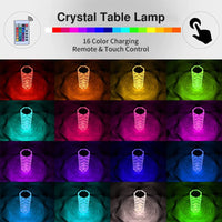 Guesolarz | LED Kristall Tischlampe Diamant Nachtlicht