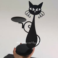 Candle Holder "Black Cat" | Add a Touch of Mysticism to Your Interior