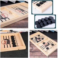 Tischhockeyspiel aus Holz | Das Vater-Sohn-Spiel