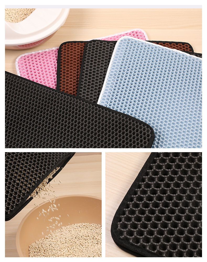 NonSlipPurrfect | Keep your floor clean and dry with this practical cat litter mat!