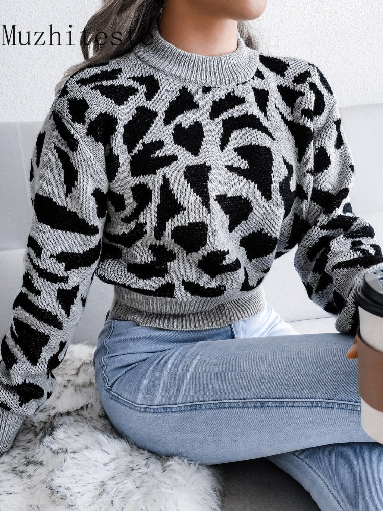 JaguarSweater | Pullover with Jaguar Print for Women