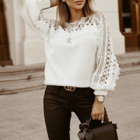 GeorginasShirt | Pullover with Lotus Flower Details for Women