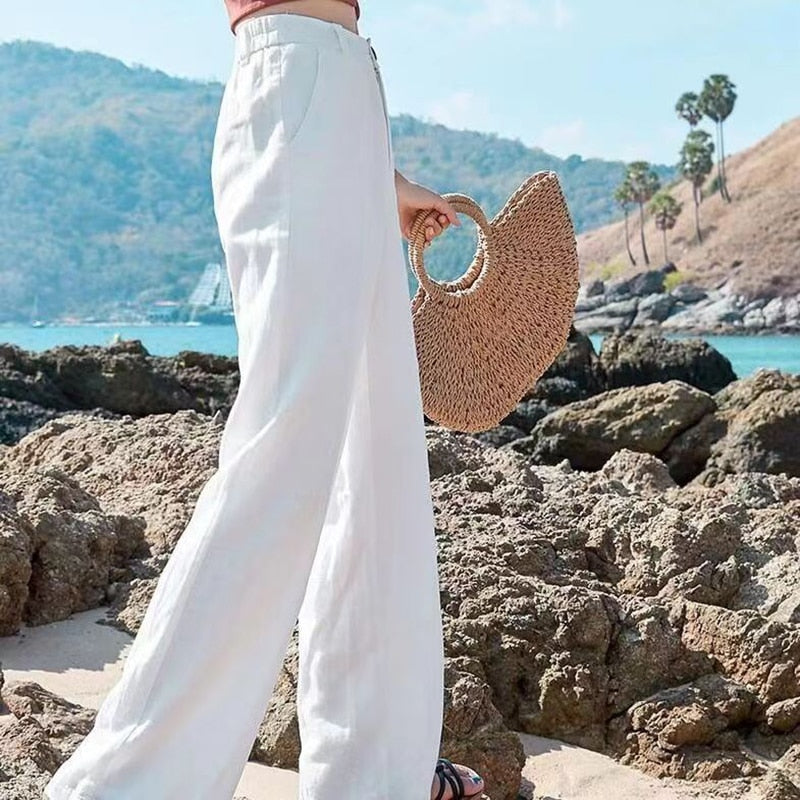 Diana Women's Pants | Classic Wide-Leg Pants