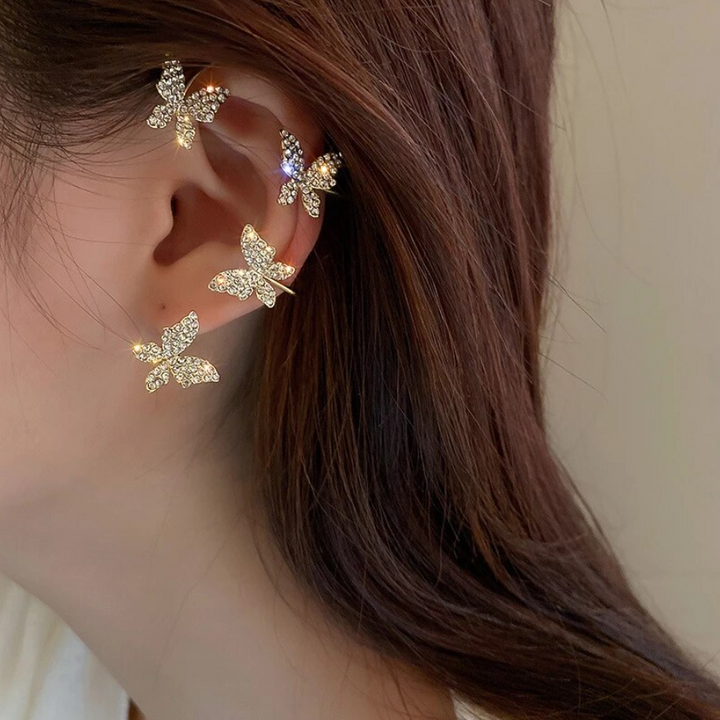 Crystal Butterfly Earring