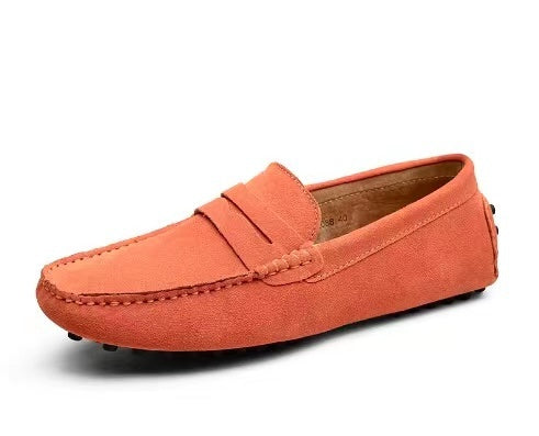 Italian | Fashionable, casual suede loafers for men