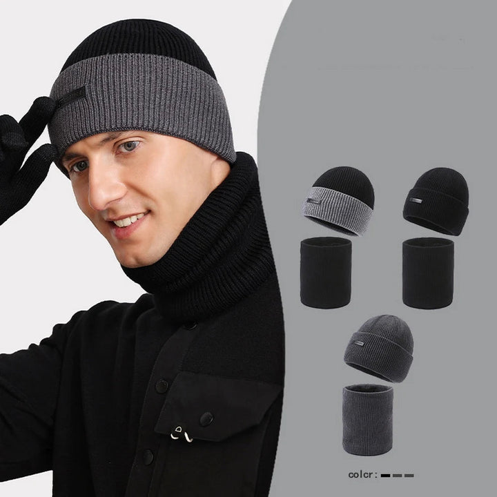 Wool Hat Set | Chill Knitted Men's Beanie and Scarf