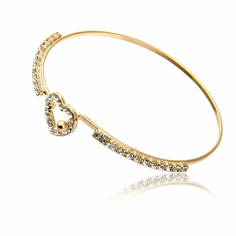 Golden Love Bracelet with Charm