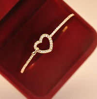 Golden Love Bracelet with Charm