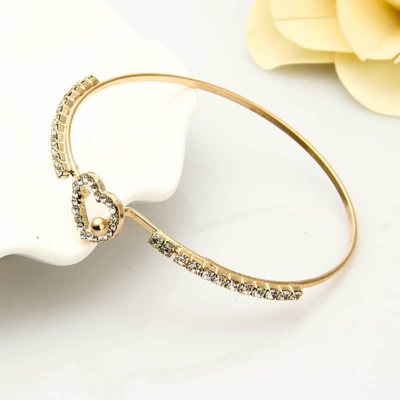 Golden Love Bracelet with Charm