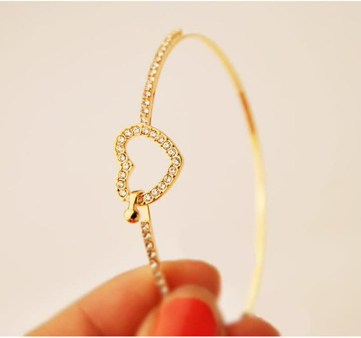Golden Love Bracelet with Charm